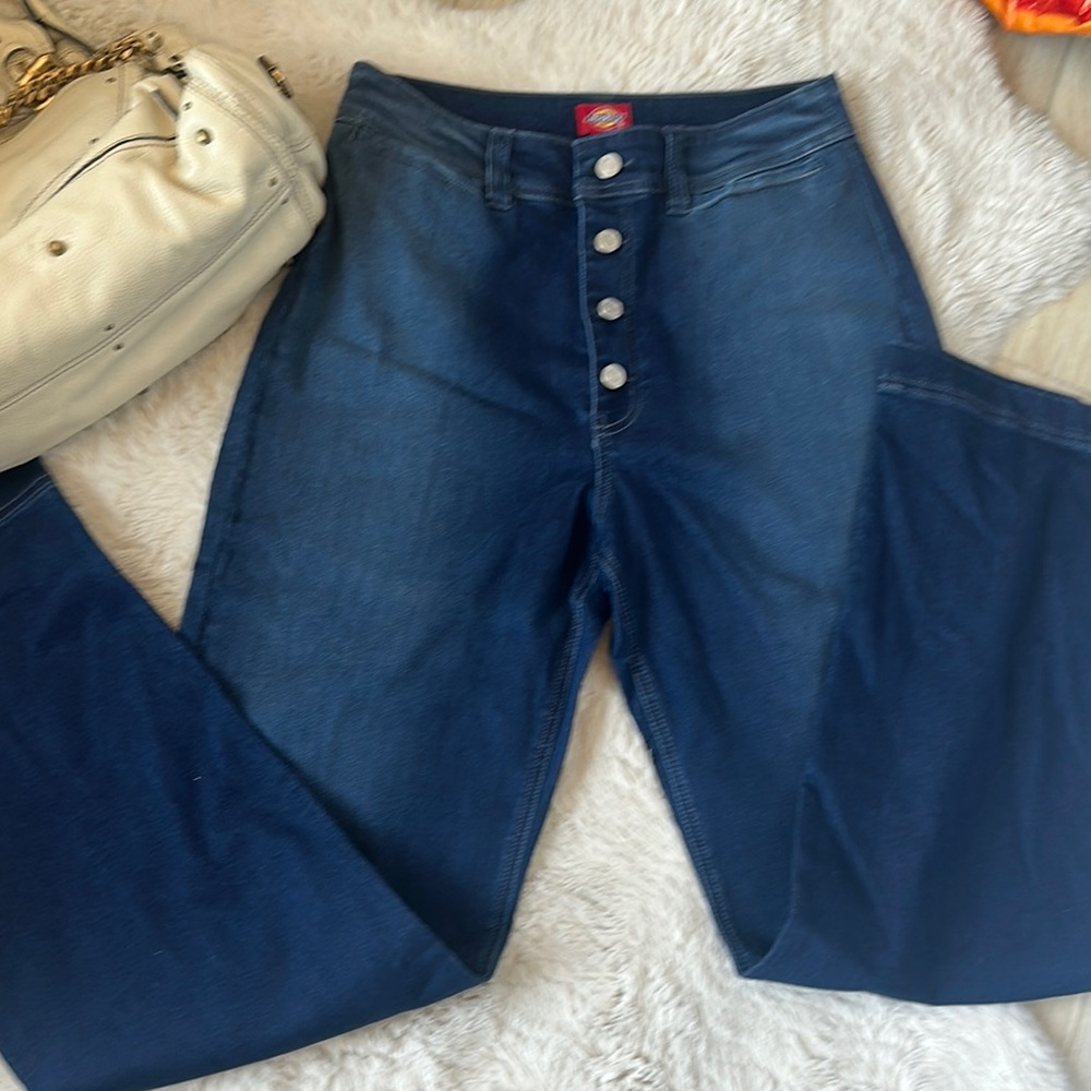 NWOT Dickies Dark Blue Flare & Wide Leg Jeans